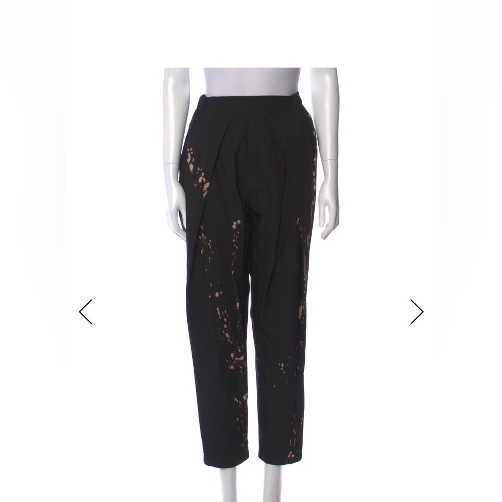 Collection Privee? Black Splatter Print Pants View 4
